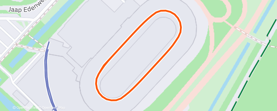 Карта физической активности (Speed skating on ice track de Uithof in Den Haag)