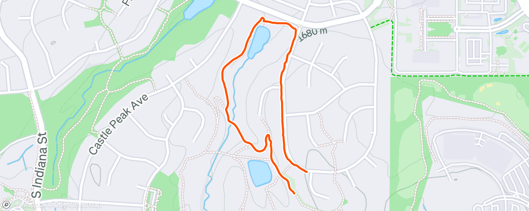 Map of the activity, Morning Walk