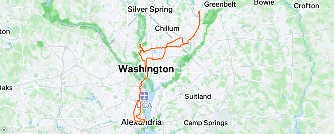 Map of the activity, Meandering + Upshift + 626