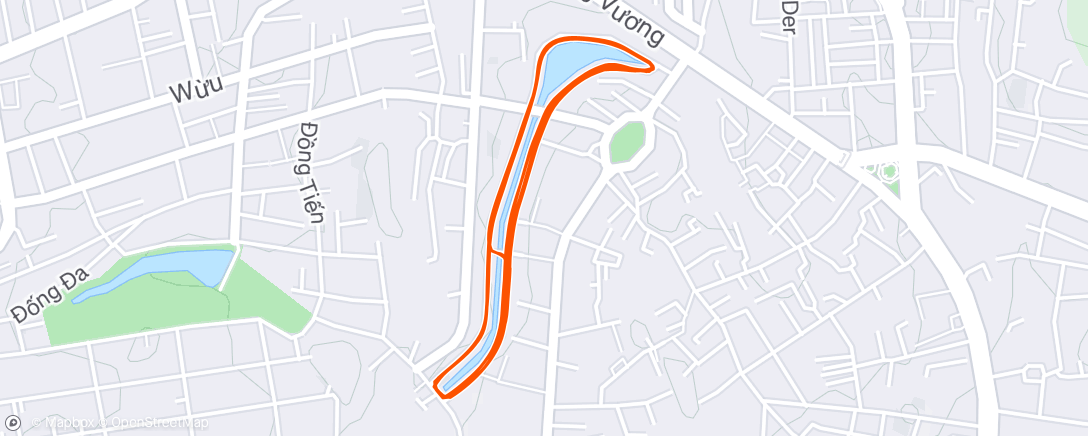 Map of the activity, Morning Run