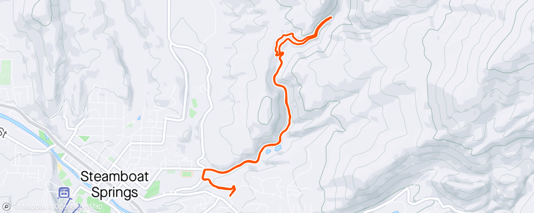 Map of the activity, Ditch Loop