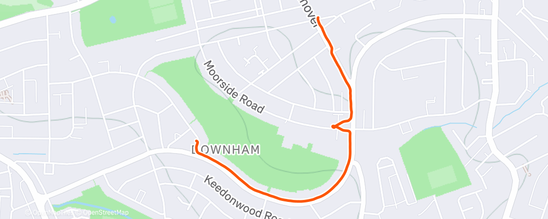 Map of the activity, Afternoon Walk