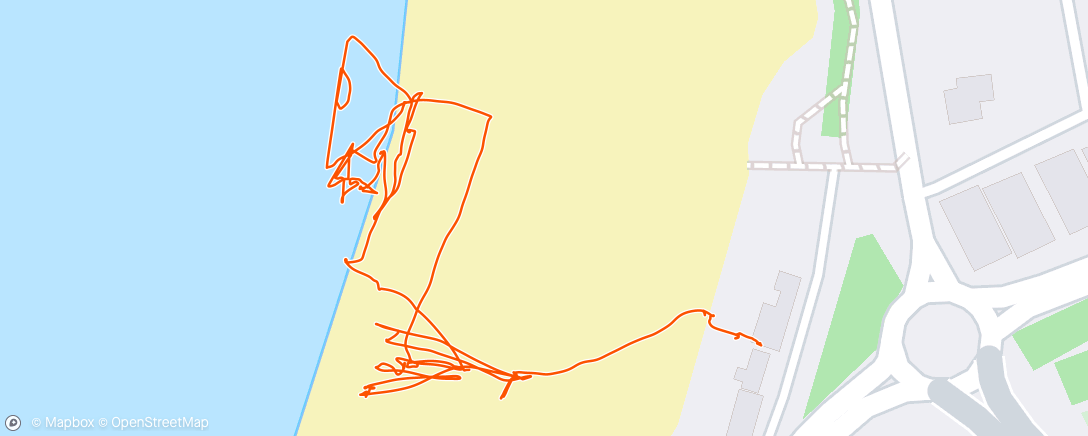 Map of the activity, Day 2 Kitesurf
