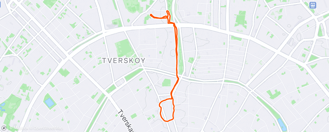 Map of the activity, Дневная прогулка