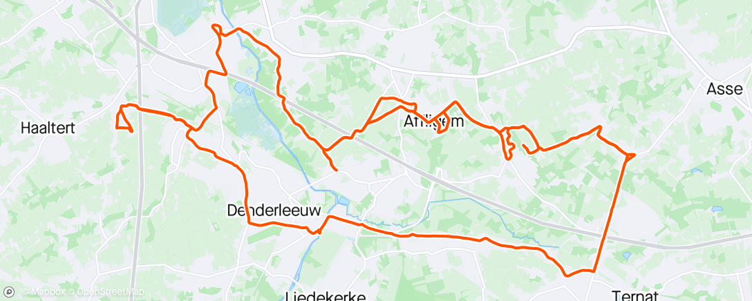 Map of the activity, Affligem-Asbeek