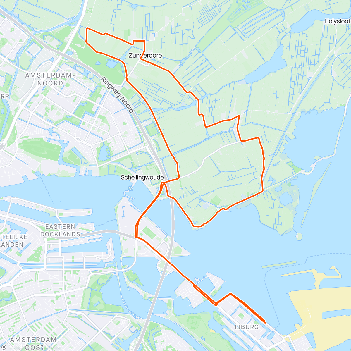 Map of the activity, Lidl ride