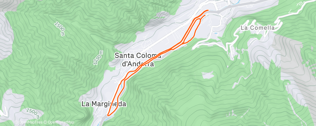 Mappa dell'attività Course à pied dans l'après-midi