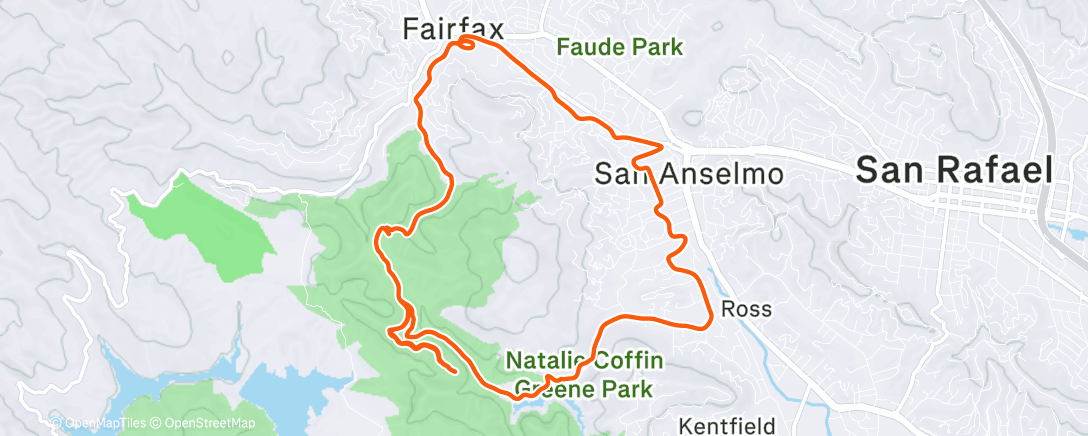 Map of the activity, Morning Run