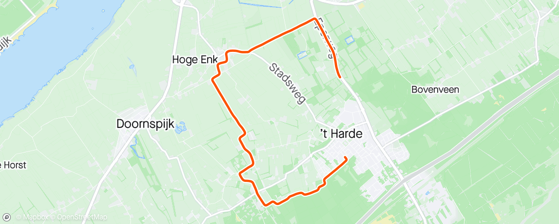 アクティビティ「Hardlopen met Evy - vrije training」の地図