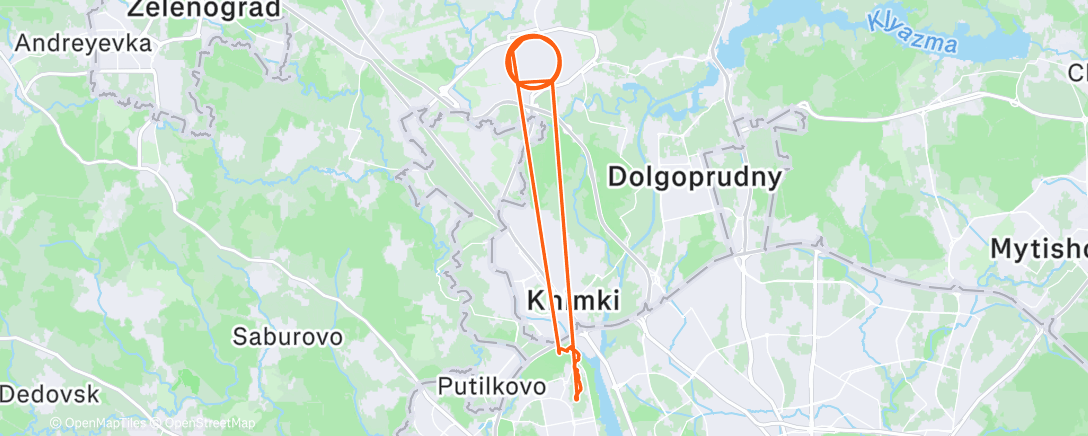 Map of the activity, Tugaine 2025 (distance service)