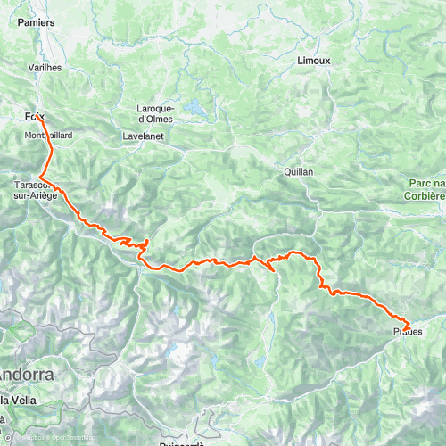 Thursday Pro Strength C2C Pyrenees | 144.1 km Road Cycling Route on Strava