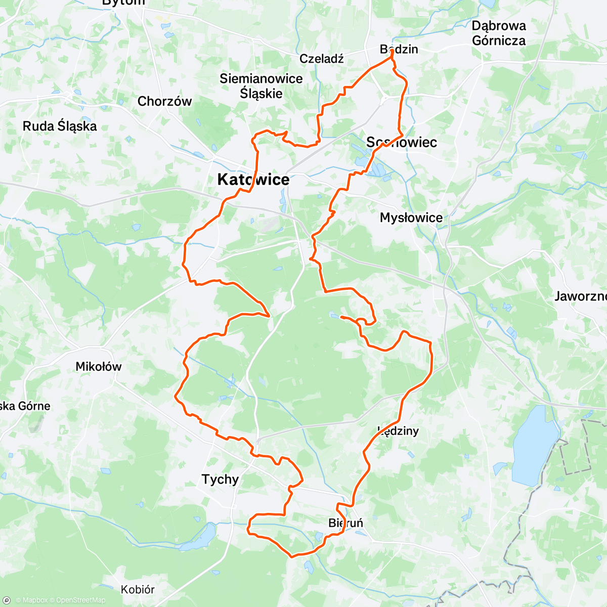 Map of the activity, Kierunek Śląsk