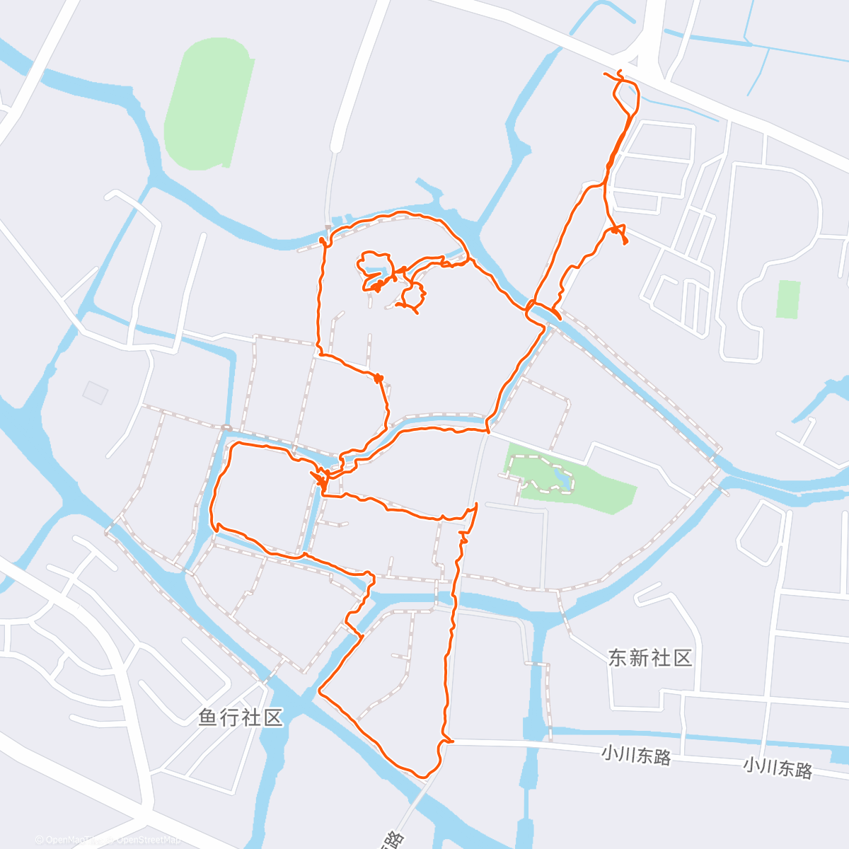 Map of the activity, Tongli Water Town