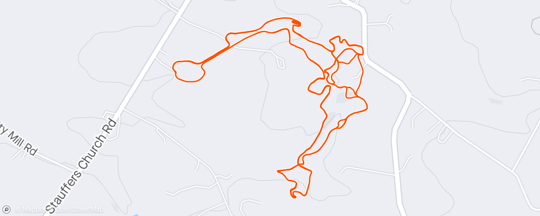 Map of the activity, Lazy Laps