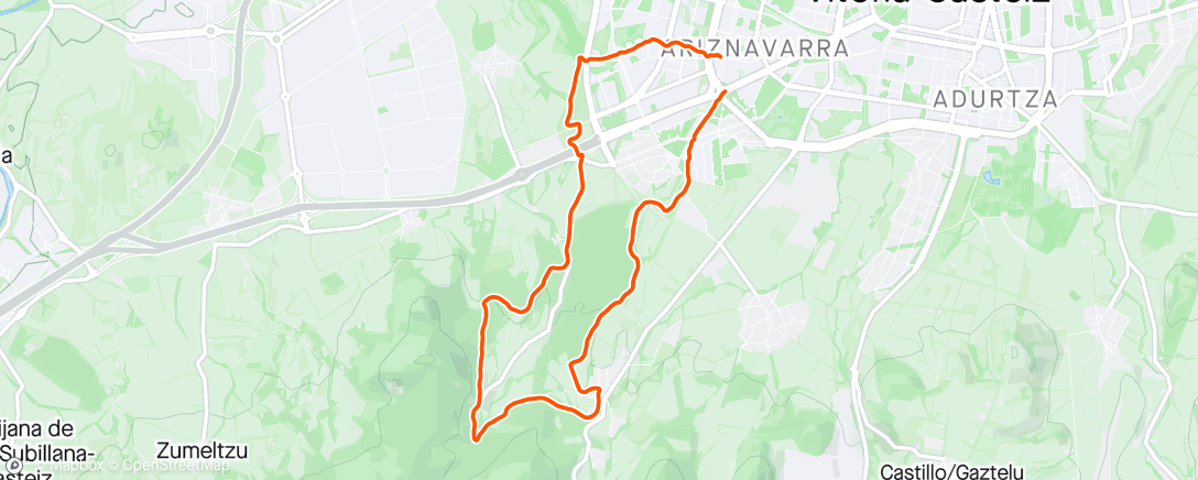 活动地图，Mendikorrika,misma ruta para quitarme la espinita de ayer...MV13
