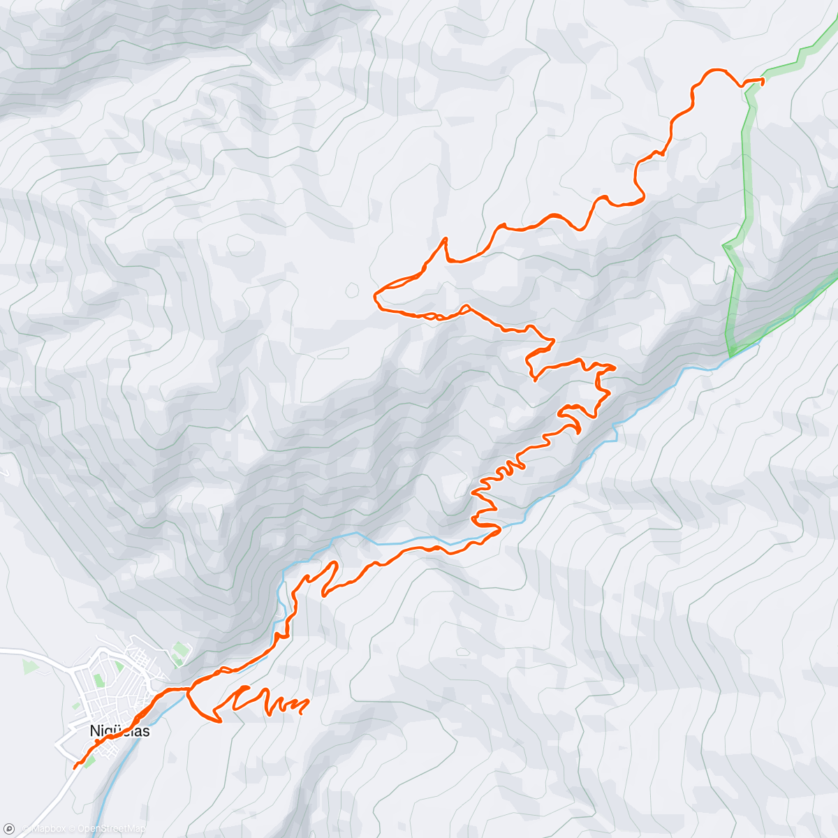 Map of the activity, do sniegu i z powrotem