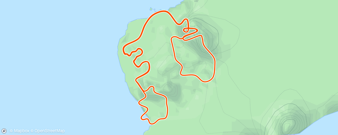 Map of the activity, Zwift - 90 min zone 2 in Watopia