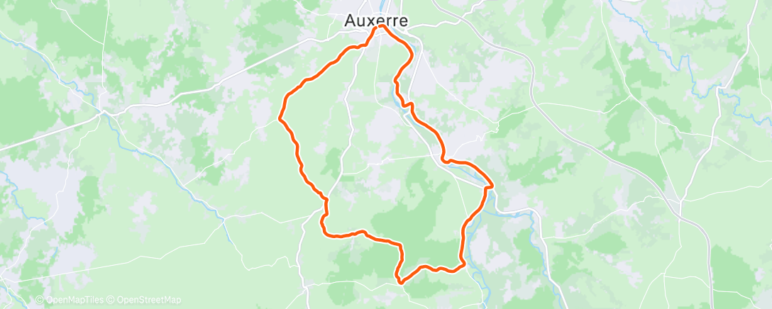 Map of the activity, La dernière sous le temps maussade