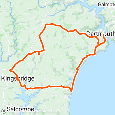 Warfleet Allington Kingsbridge Hills | 53.7 km Cycling Route on Strava