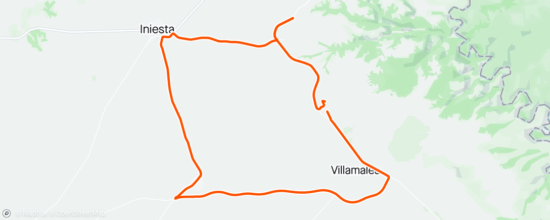 Mapa de la actividad (Bicicleta al anochecer)