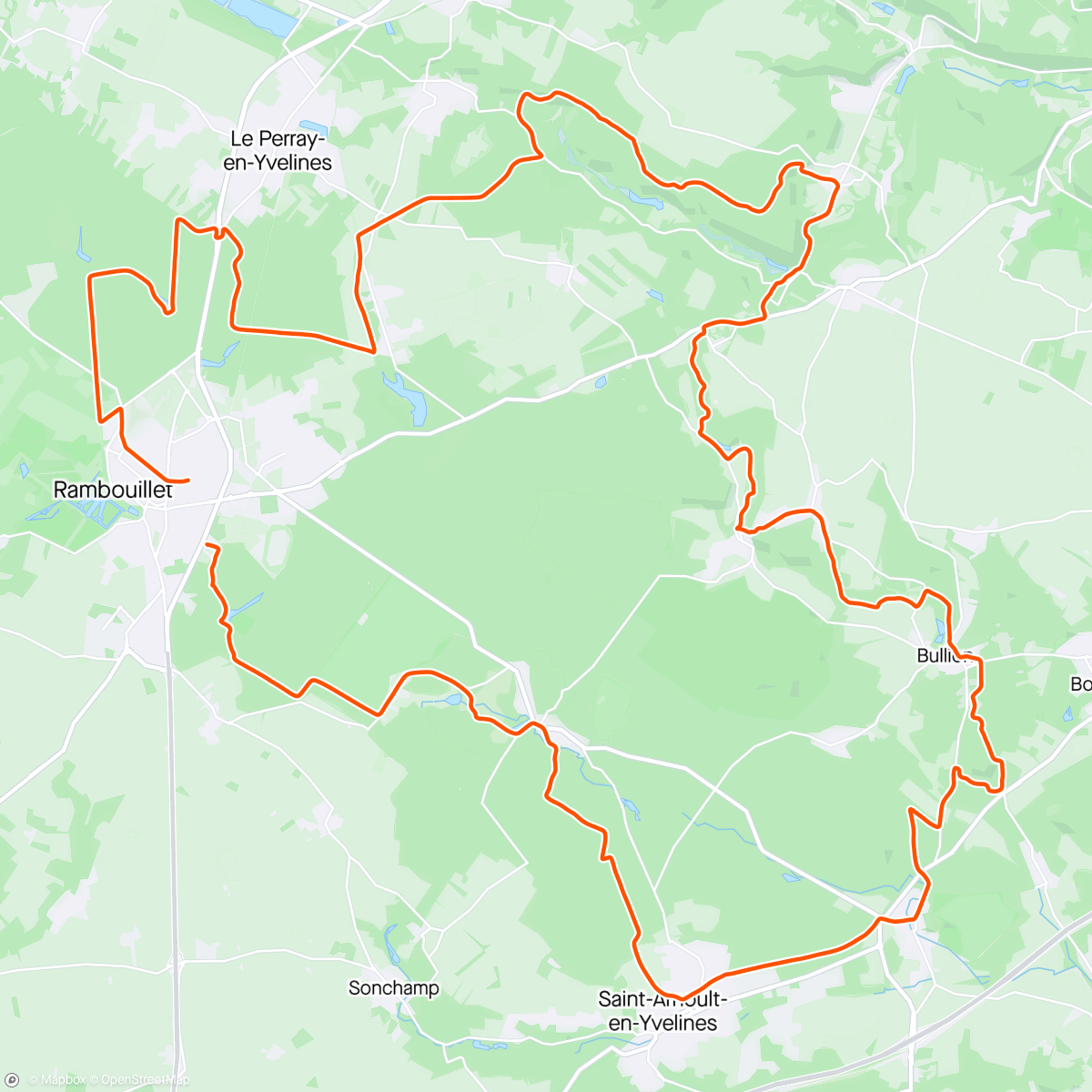 Карта физической активности (Sortie vélo le matin)