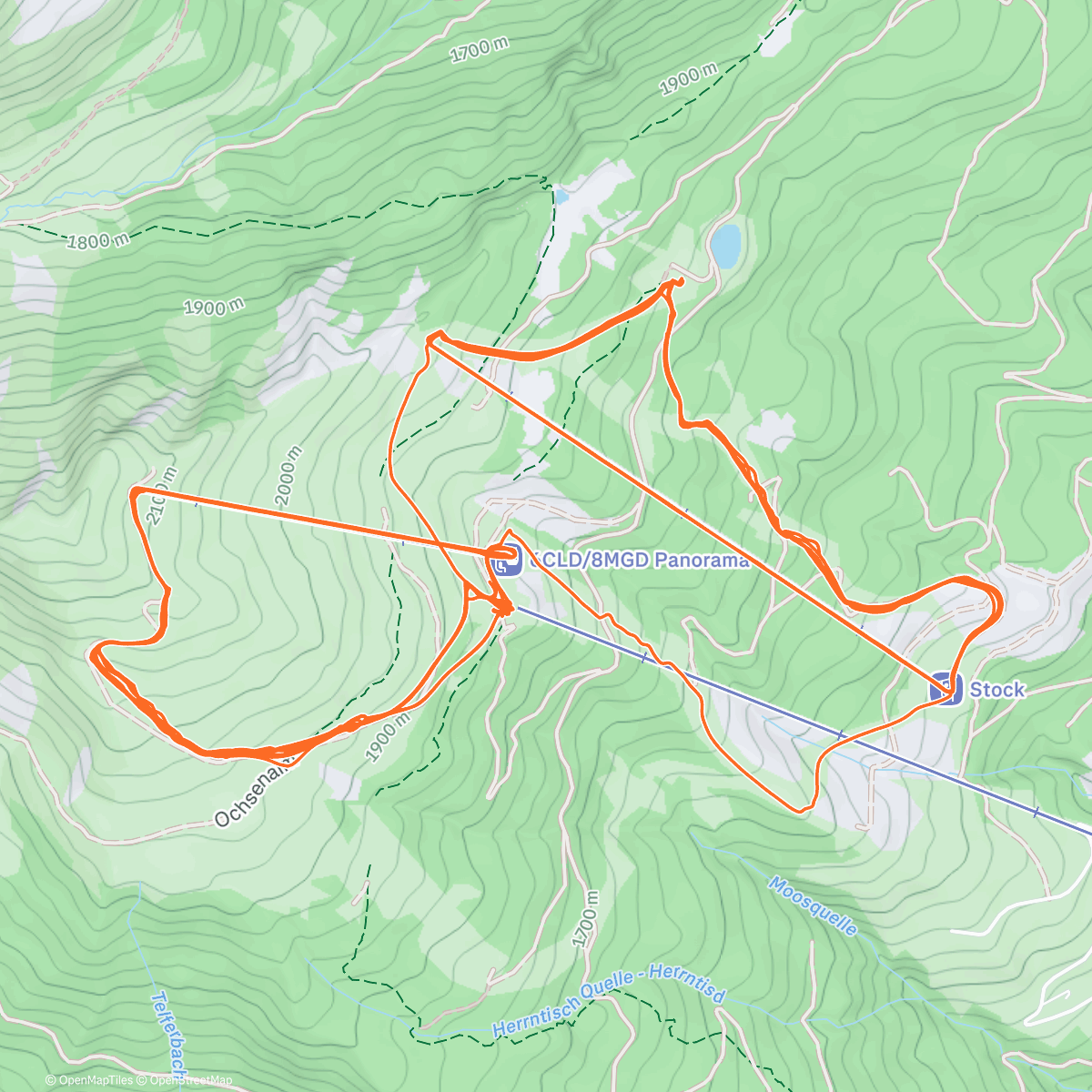 Map of the activity, Sterzing Rosskopf Abschluss