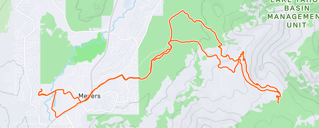 Map of the activity, Connector snow lap