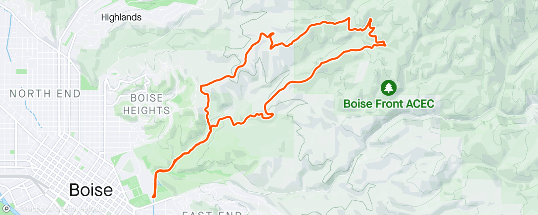 Map of the activity, MTB with Rach