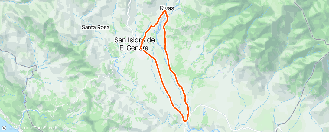 Map of the activity, Circuito Grande