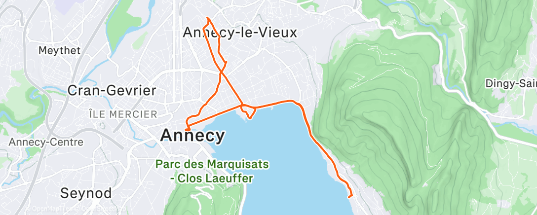 Map of the activity, PolyRun 🤟