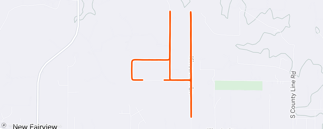 Map of the activity, Night Run