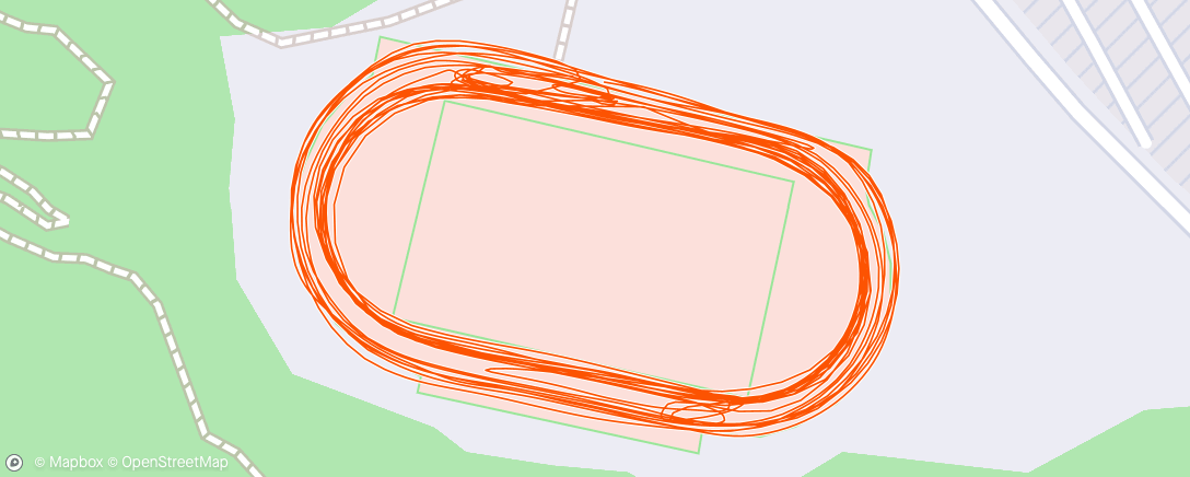 Map of the activity, 2x200, 2x800, 2x400, 4x200