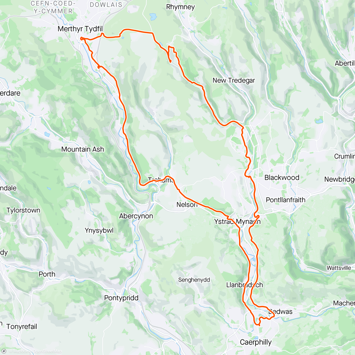 Map of the activity, Training for Carten100