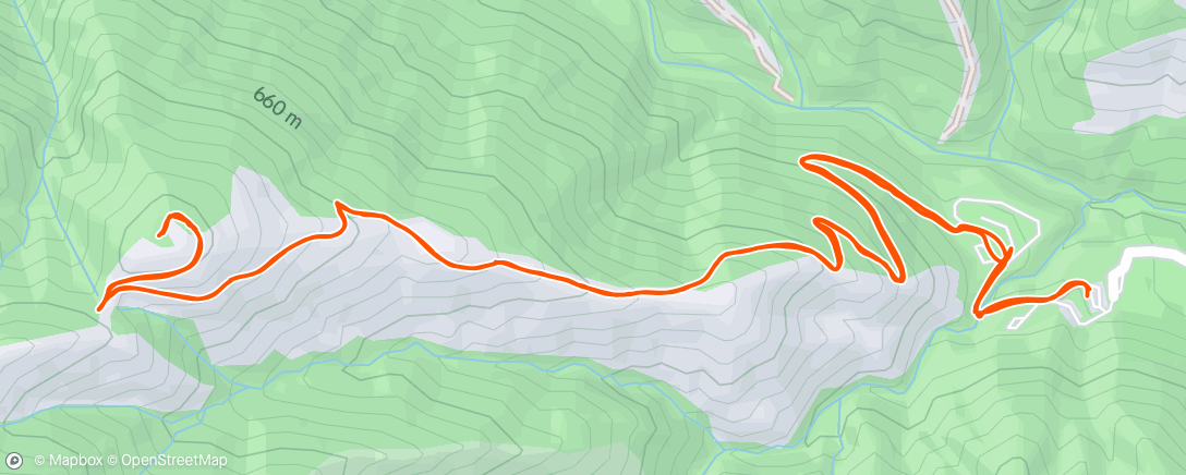 Map of the activity, Morning Hike
