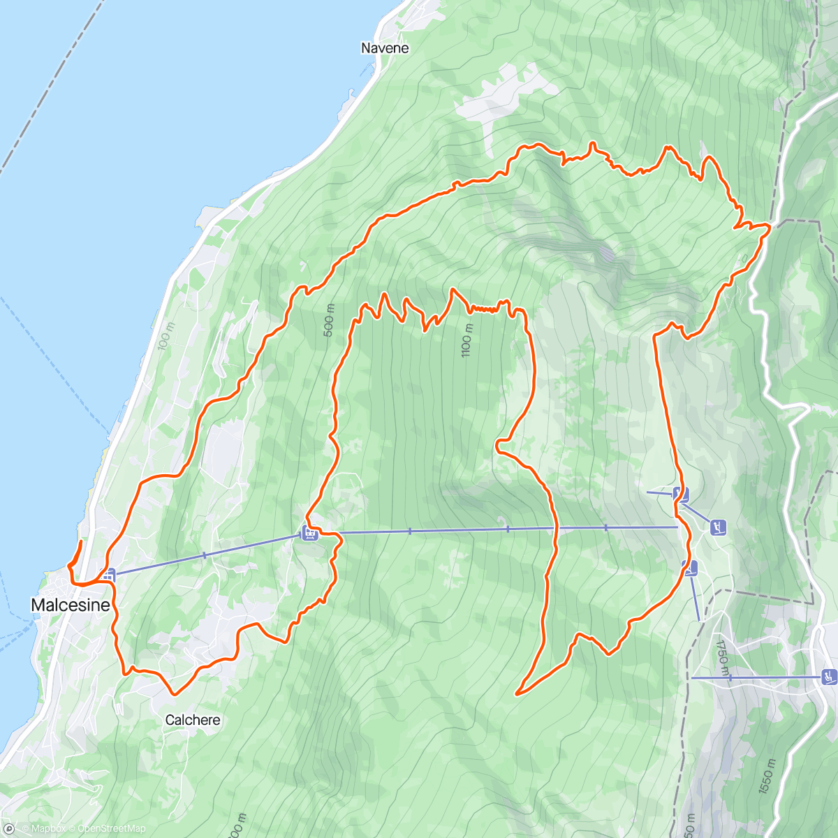 Map of the activity, Gara Malcesine Baldo trail…bella strong 💪🏽🏃🏻‍♂️⛰️