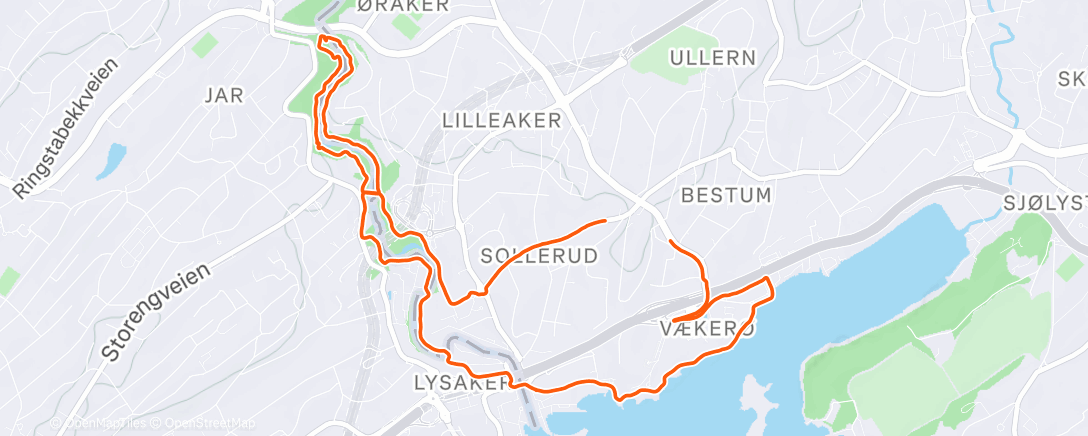 Map of the activity, Back in Oslo ❤️ 🐶 🏃‍♂️‍➡️