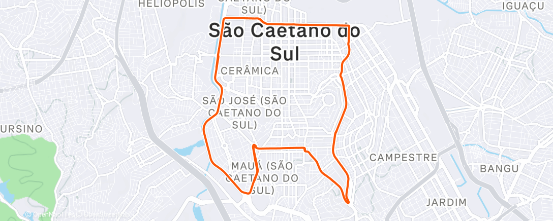 Map of the activity, Morning Mountain Bike Ride