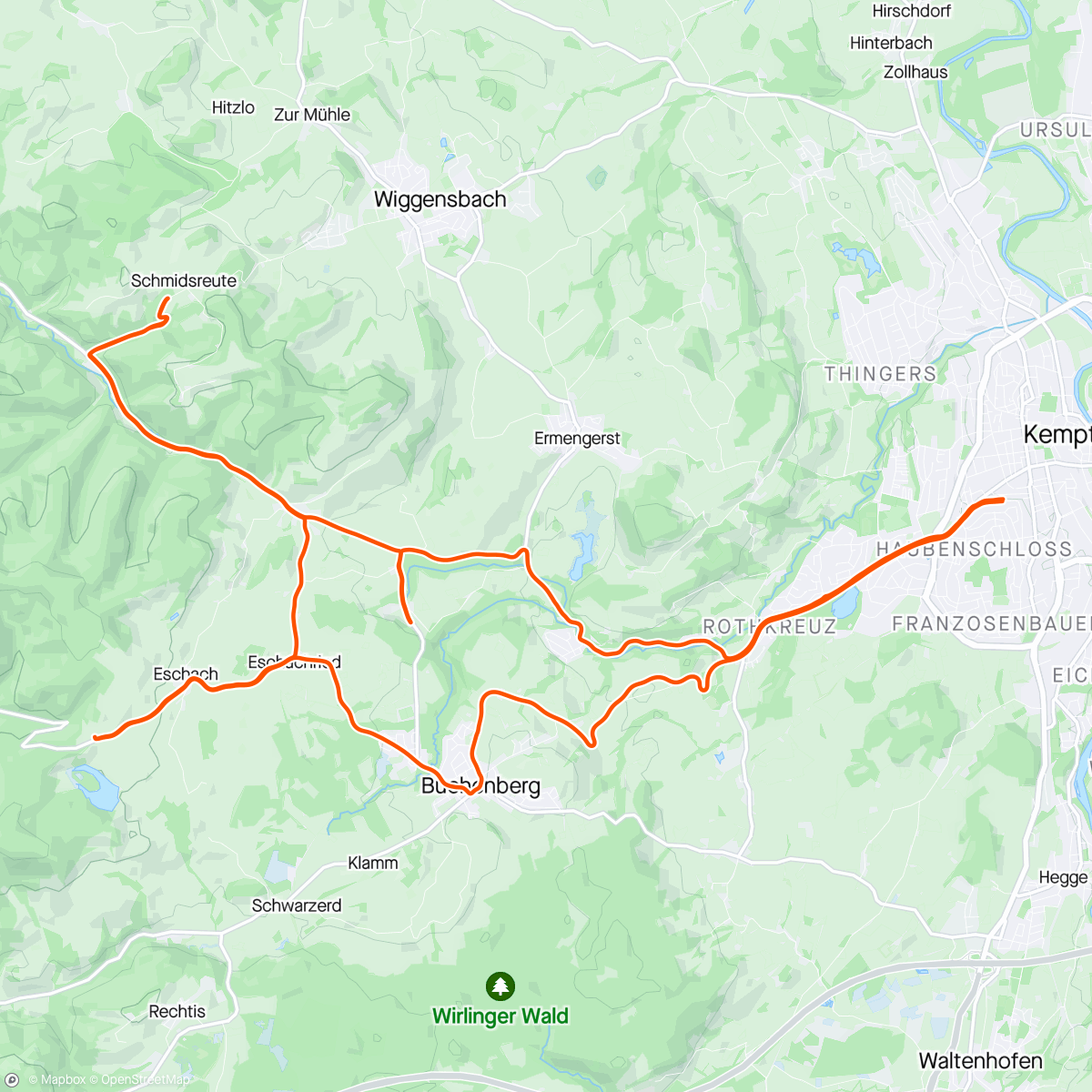 Map of the activity, Vielleicht die letzte Winterausfahrt