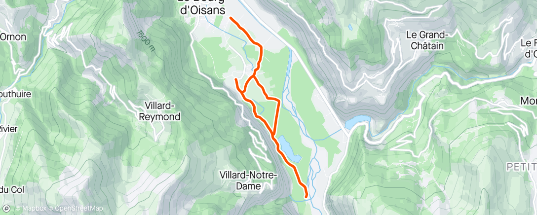 Map of the activity, Rehab ride
