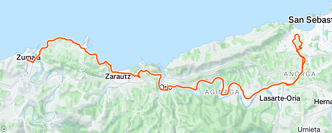Map of the activity, Morning Ride