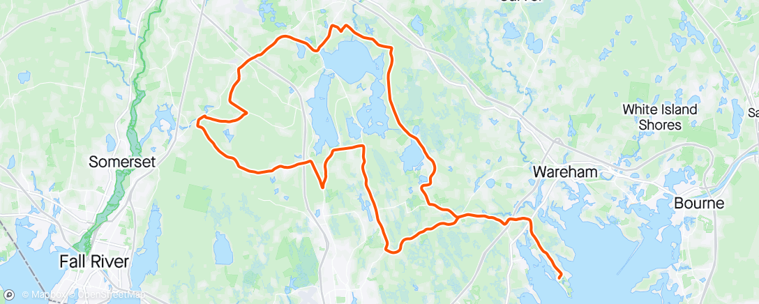 Map of the activity, Morning Ride