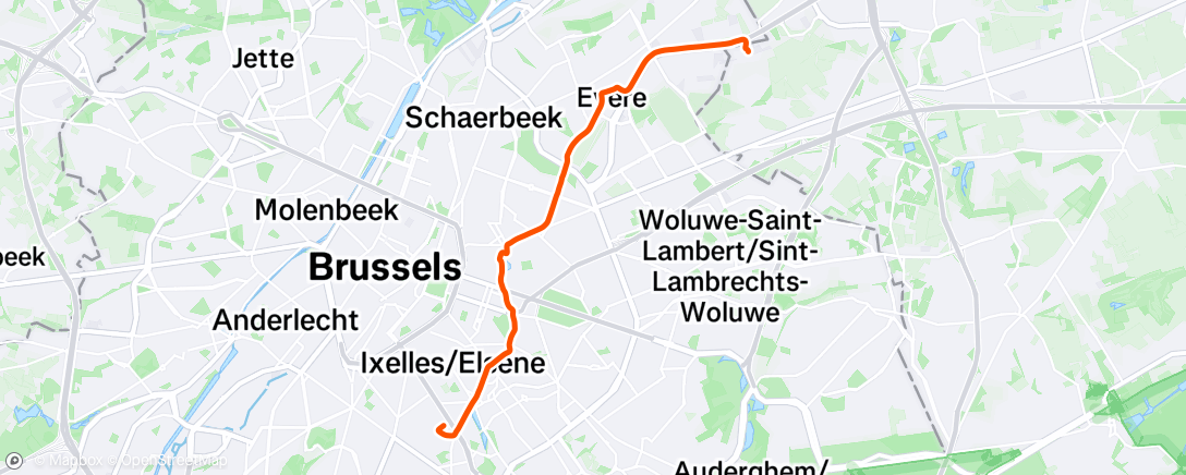 Map of the activity, Sunshine commuting
