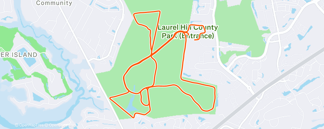 Карта физической активности (Lunch Run)