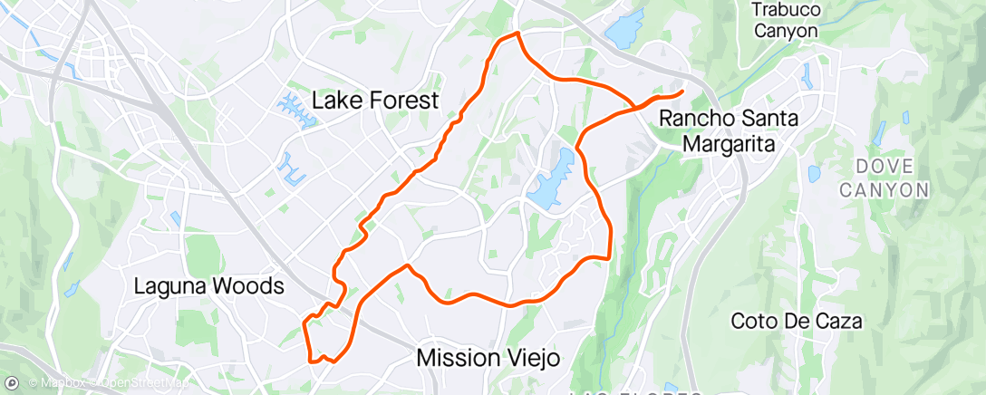 Map of the activity, Lazyish meh type of ride