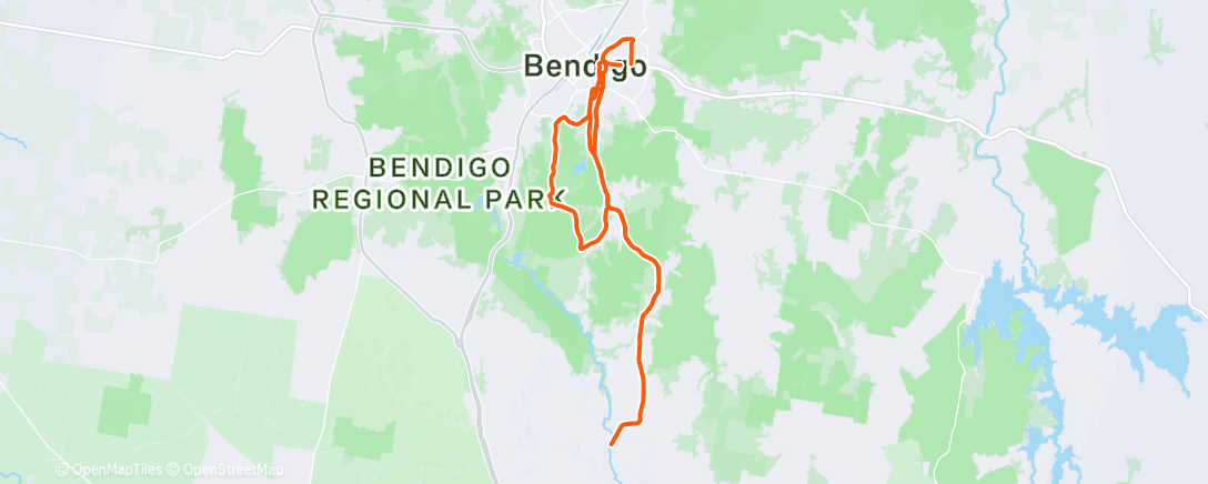 Карта физической активности (Morning Ride)