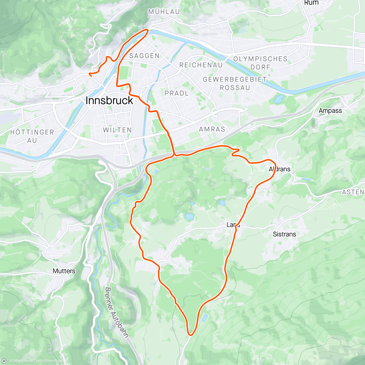 Map of the activity, Zwift - Race: DIRT Racing Series - Rionda - Metals - Stage 4 (B) on Achterbahn in Innsbruck
