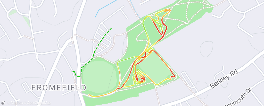 Map of the activity, Western CX League.