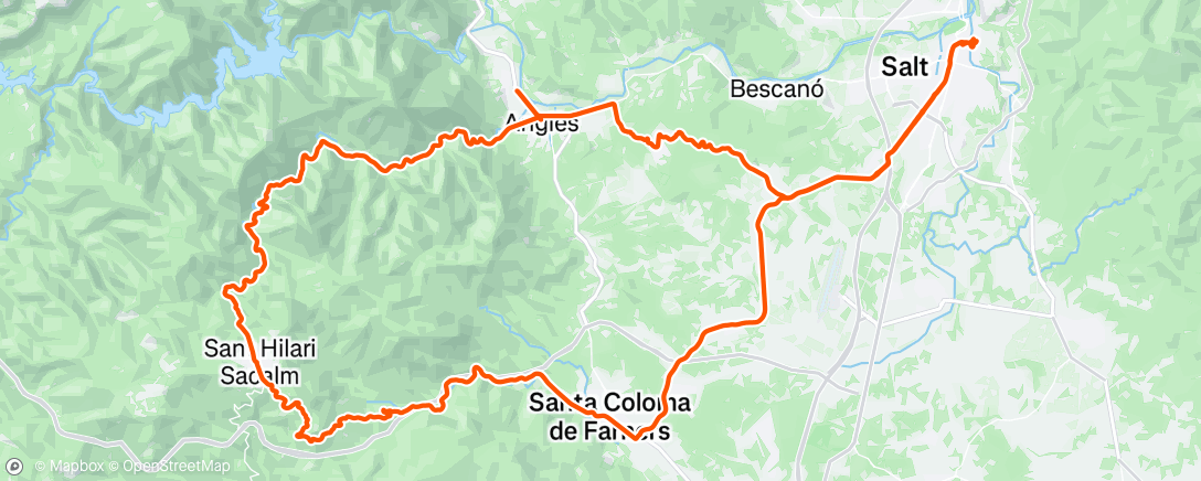 Map of the activity, Morning Ride