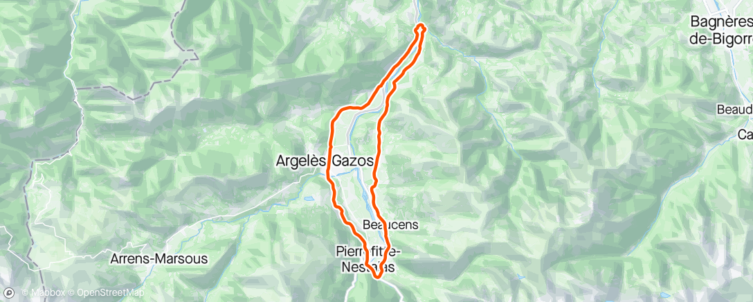 Map of the activity, Dernier tour de vallée de récup avant de remonter sous la pluie Savoyarde 😭😭