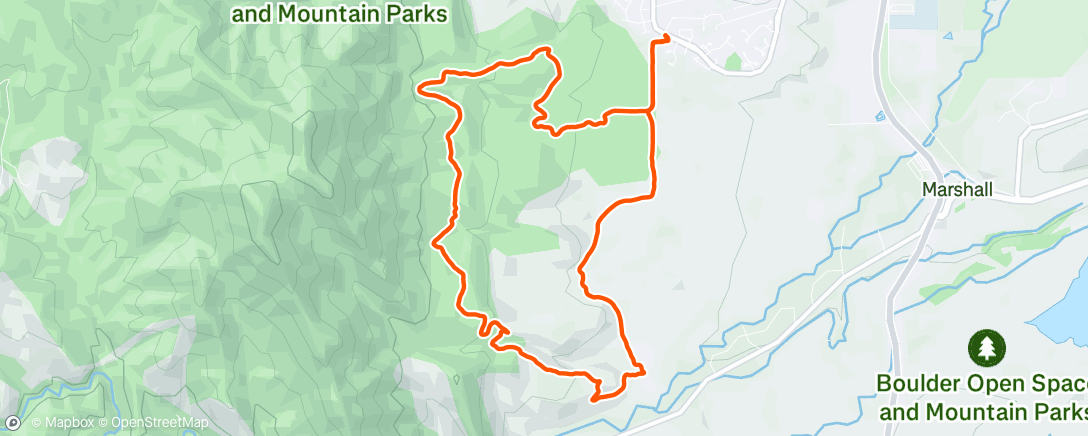 Map of the activity, Morning Run